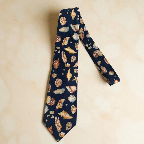 PUSSER'S WEST INDIES Men's Vintage Seashell Beach Tie - Picture 1 of 7